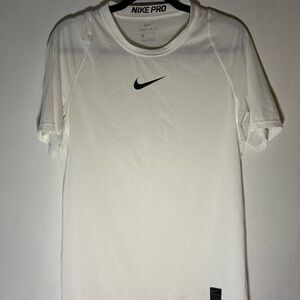 Nike Pro Men's White Shirt Size M
